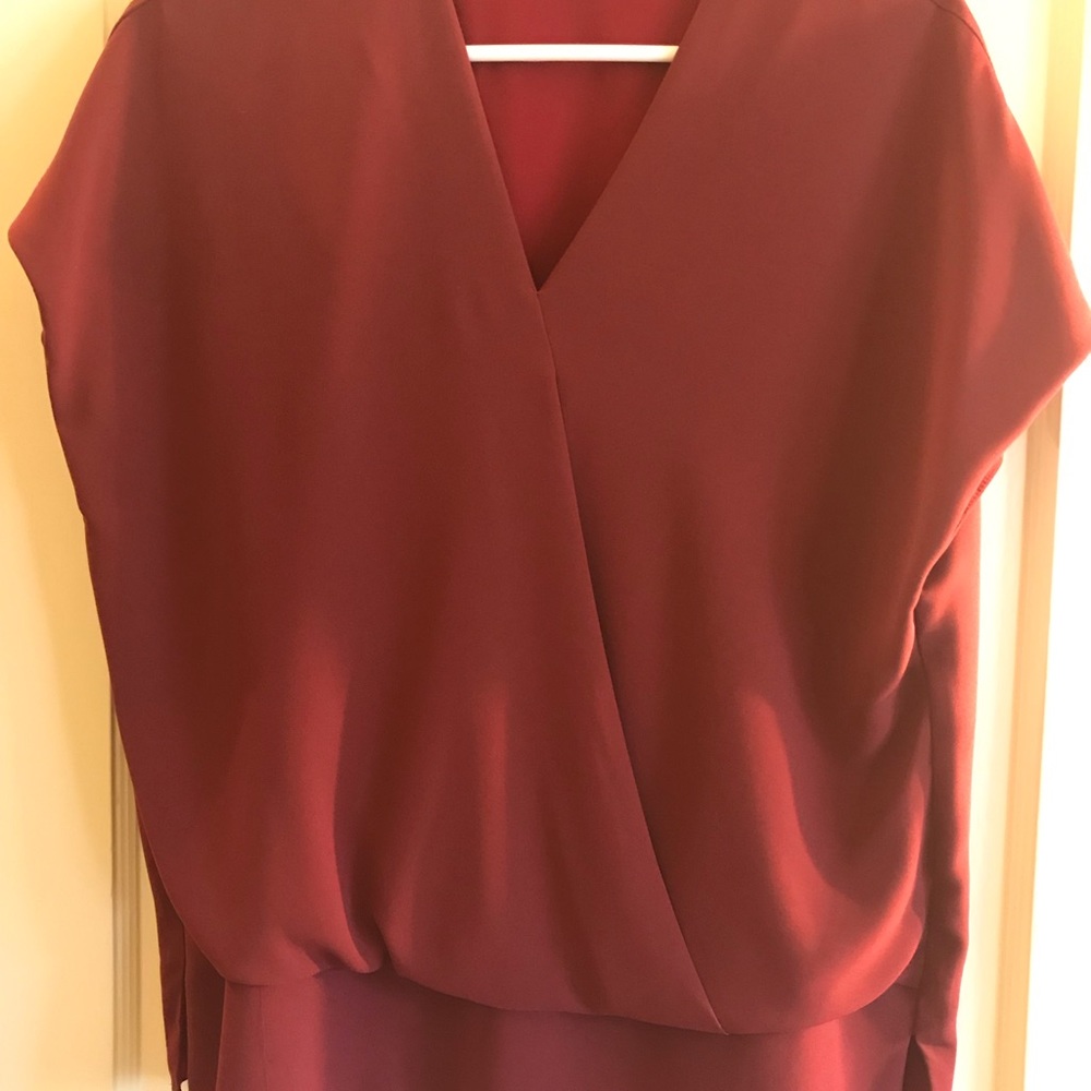 Mm LaFleur Antonia Top XL Pomegranate color
